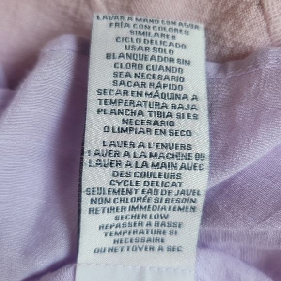 Nanette Lepore Lilac Blouse With Ruffles And Pintuck Details Size Large - Picture 11 of 11